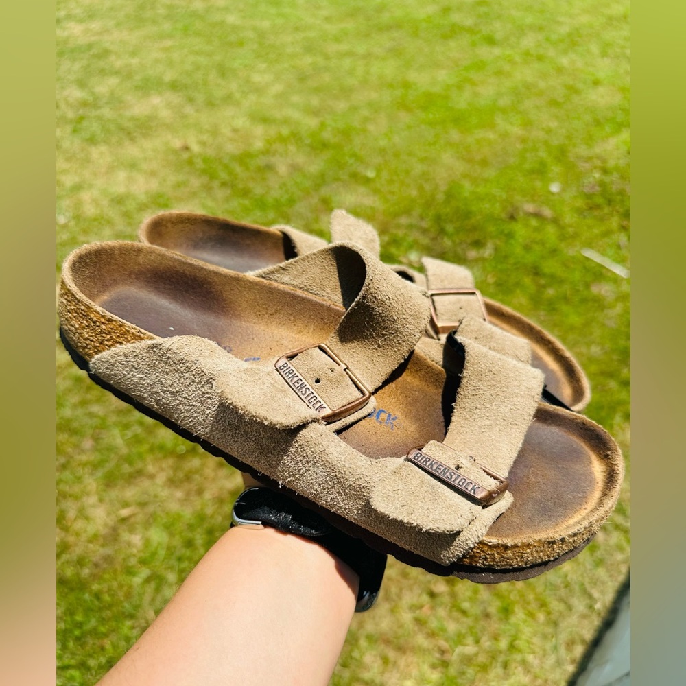 Birkenstock Tan Suede Sandals